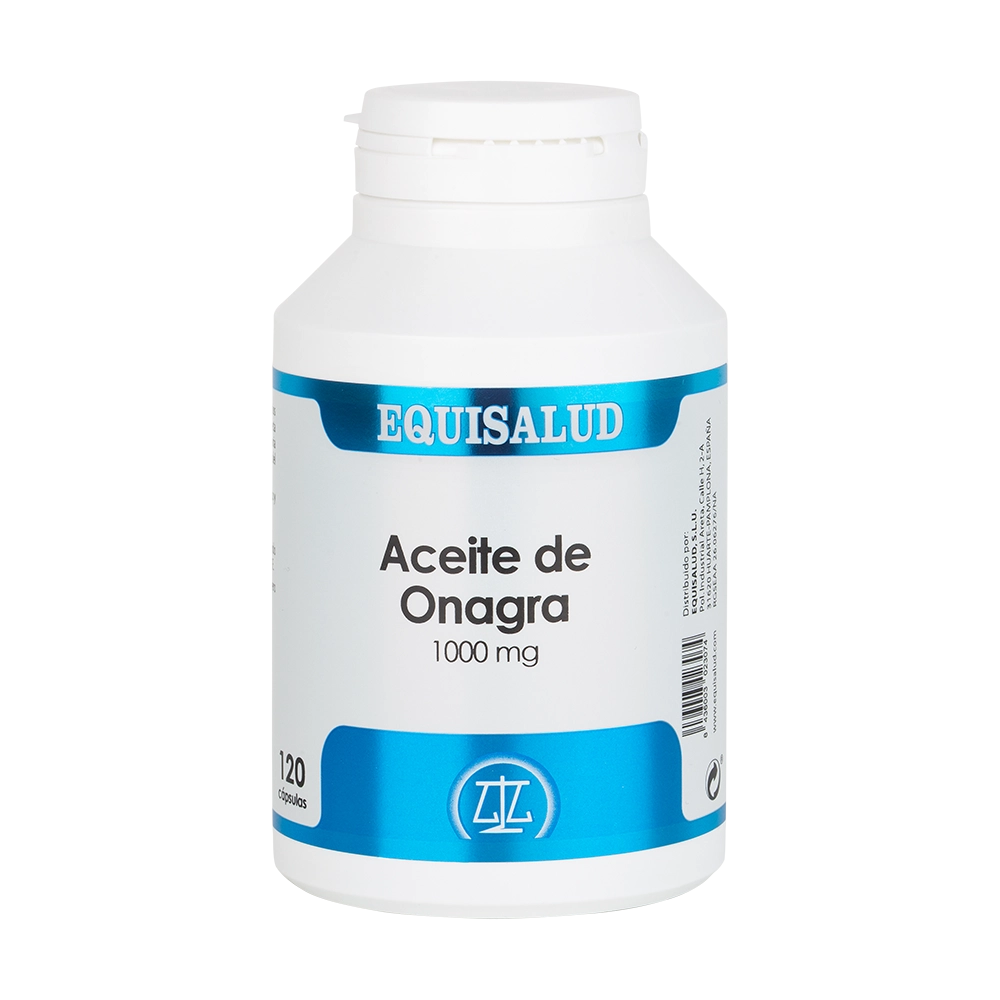 Aceite de onagra, 120 cápsulas. Ácidos grasos