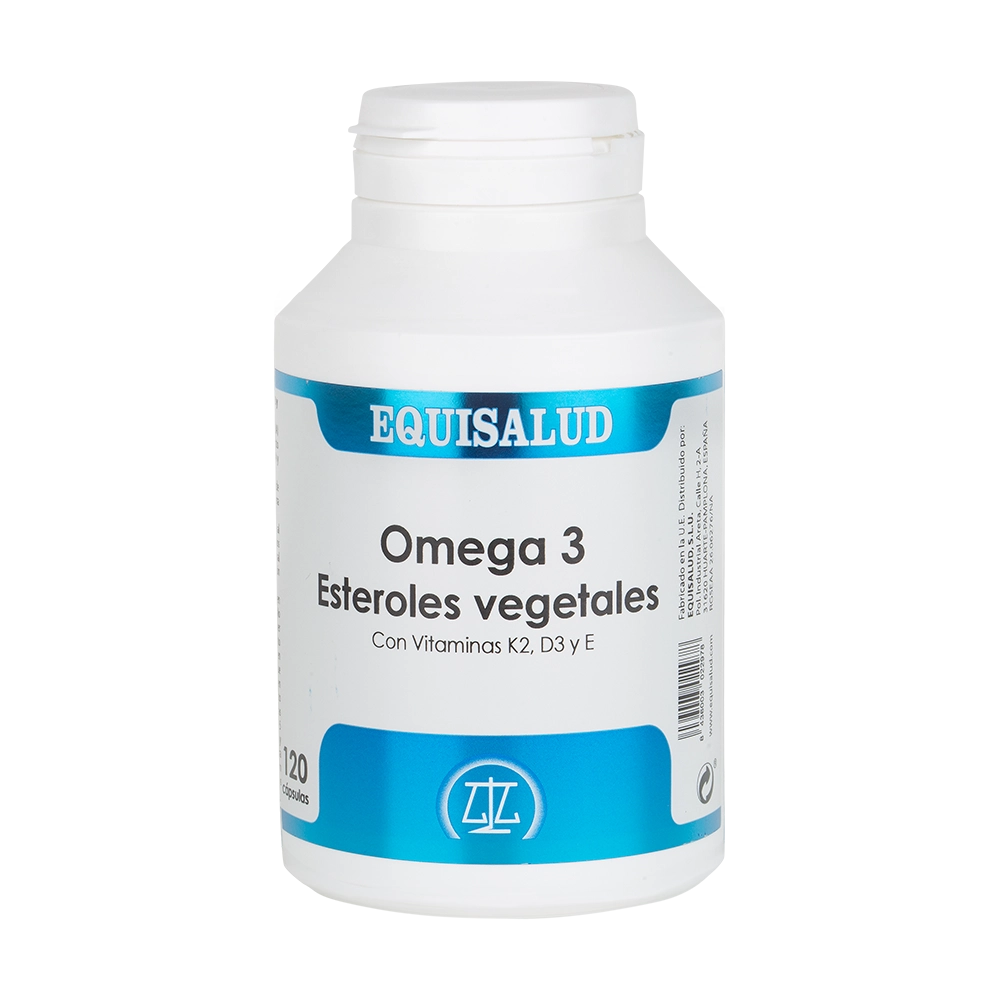 Omega 3 esteroles vegetales, 120 cápsulas. Ácidos grasos