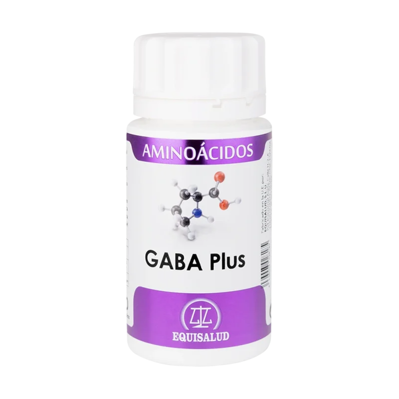 Aminoácidos GABA PLUS bote de 50 perlas de la línea aminoácidos, producto de Laboratorios Equisalud