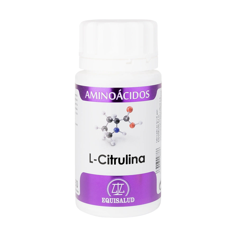 L-Citrulina bote de 50 cápsulas de la línea Aminoácidos, producto de Laboratorios Equisalud