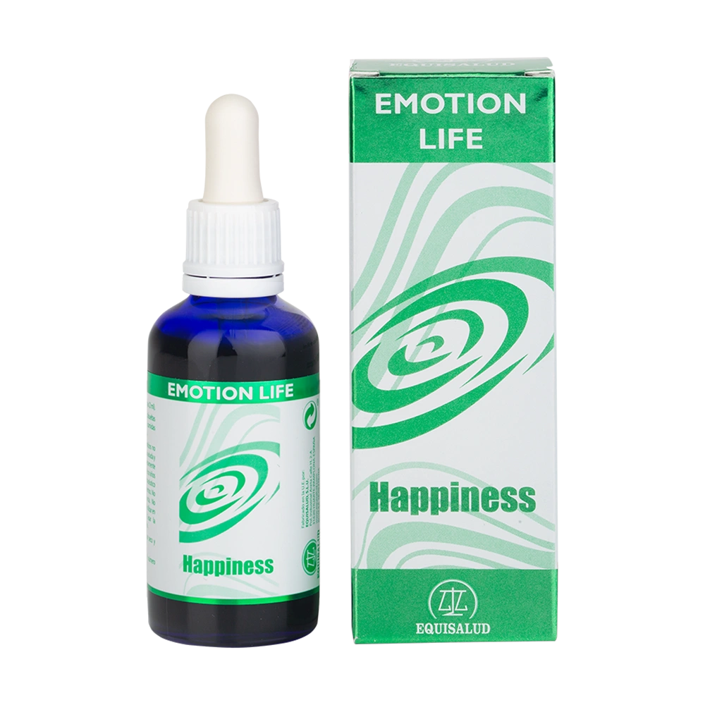 EmotionLife Happiness envase de 50 mililitros de la línea EmotionLife, producto de Laboratorios Equisalud