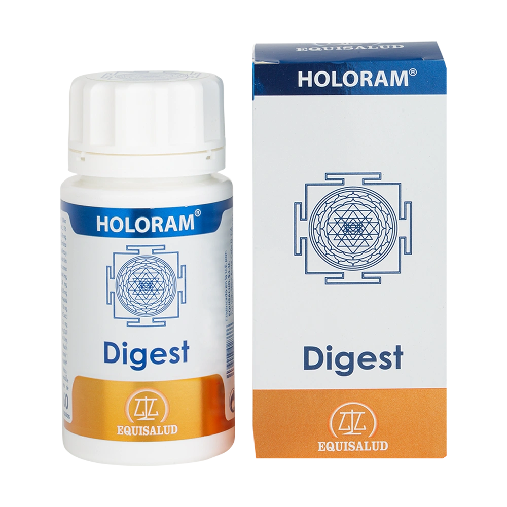 HoloRam Digest bote de 60 cápsulas de la línea HoloRam, producto de Laboratorios Equisalud