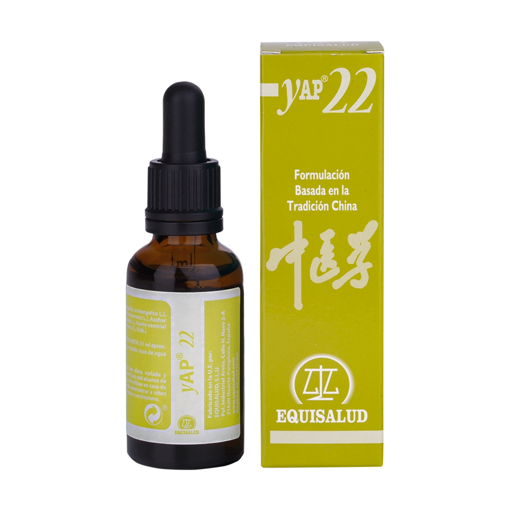 Yap 22 envase de 31 mililitros, producto de la línea Yap de Laboratorios Equisalud