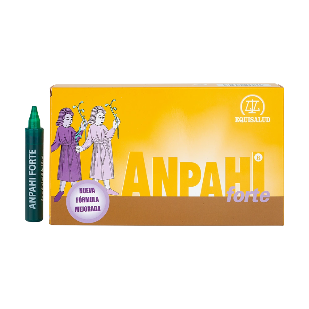 Anpahi Forte de 20 ampollas de la línea ampollas y viales, producto de Laboratorios Equisalud