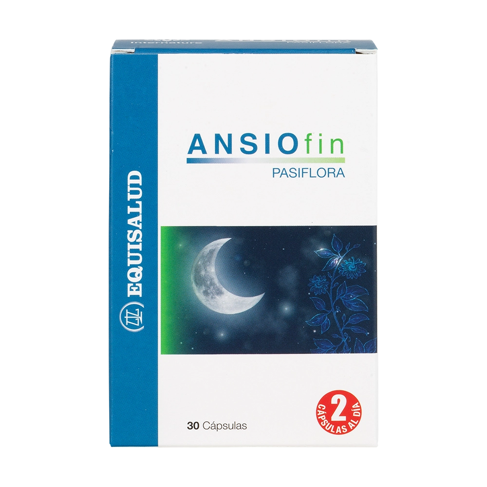 Ansiofin caja de 30 cápsulas de la línea Internature de Laboratorios Equisalud