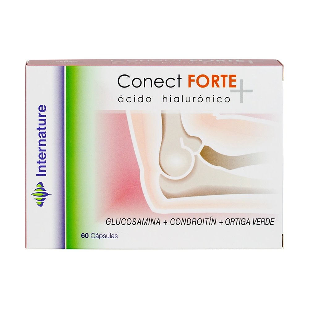 Producto Conect Forte Plus, caja de 60 cápsulas de la línea Internature de Laboratorios Equisalud