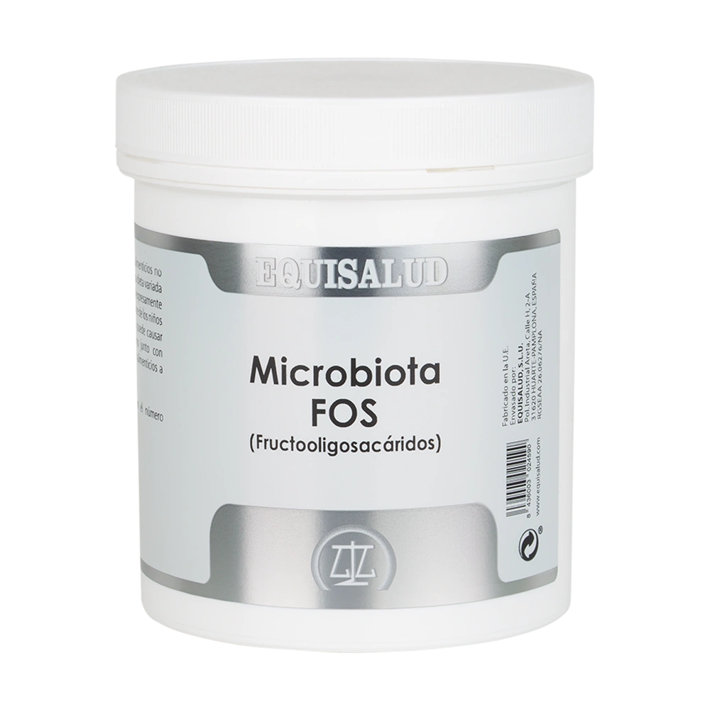 Microbiota FOS envase de 300 gramos de la línea Microbiota, producto de Laboratorios Equisalud
