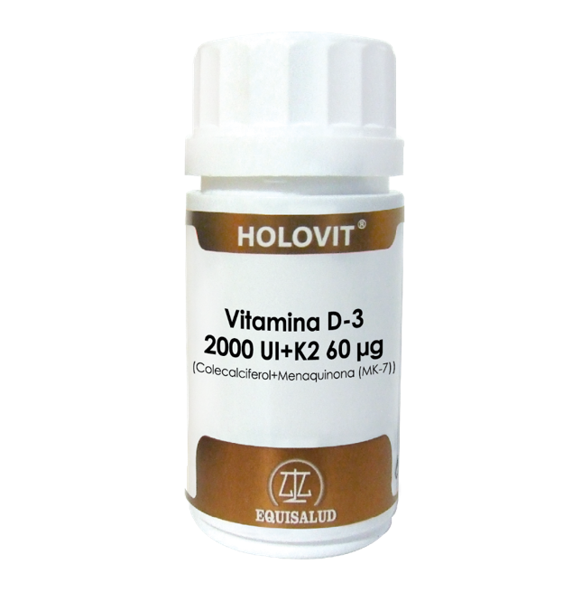 Holovit Vitamina D3 2000 UI + K2 60 50 cápsulas