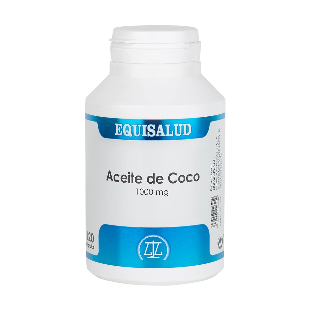 Aceite de coco, 120 cápsulas. Ácidos grasos