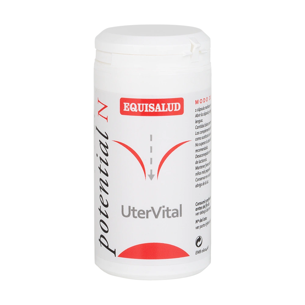 UterVital bote de 60 cápsulas de la línea Micronutrición Funcional, producto de Laboratorios Equisalud
