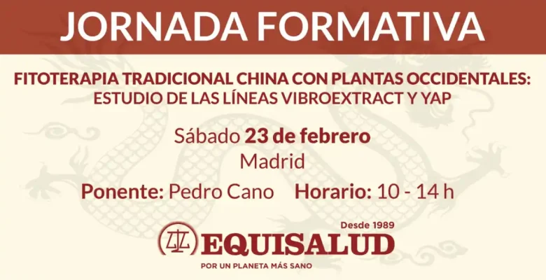 Jornada "Fitoterapia tradicional china con plantas occidentales" el 23 de febrero en Madrid
