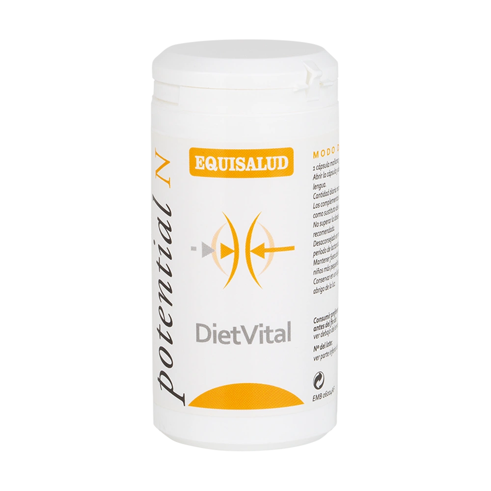 DietVital bote de 60 cápsulas de la línea Micronutrición Funcional, producto de Laboratorios Equisalud