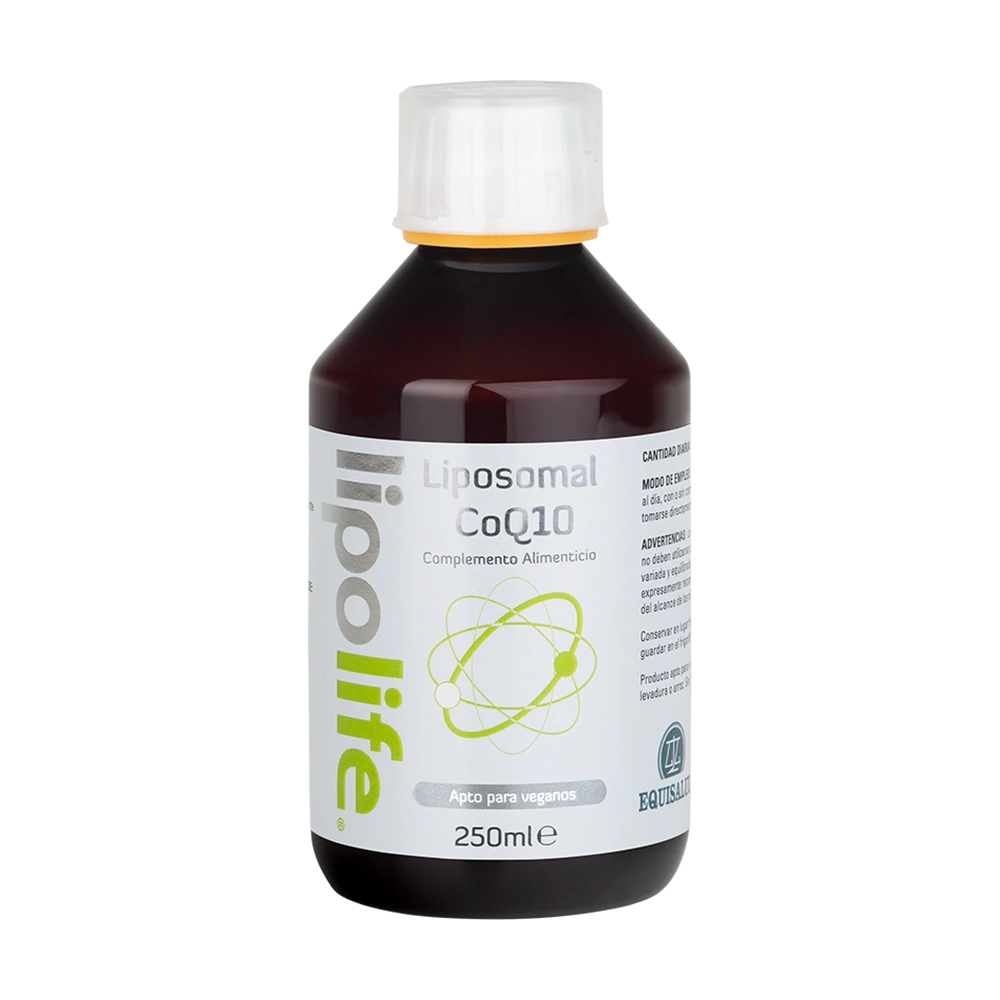 Lipolife Liposomal COQ10 envase de 250 mililitros de la línea Lipolife, producto de Laboratorios Equisalud