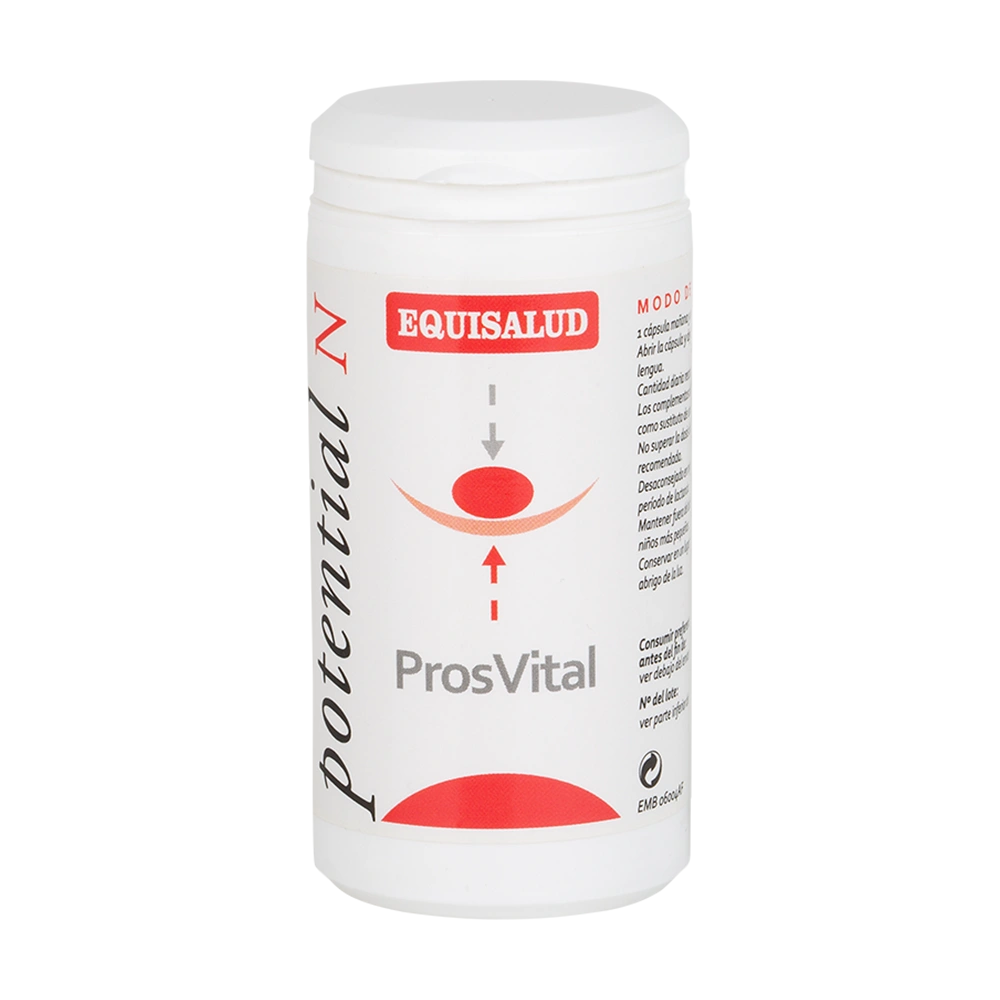 ProsVital bote de 60 cápsulas de la línea Micronutrición Funcional, producto de Laboratorios Equisalud