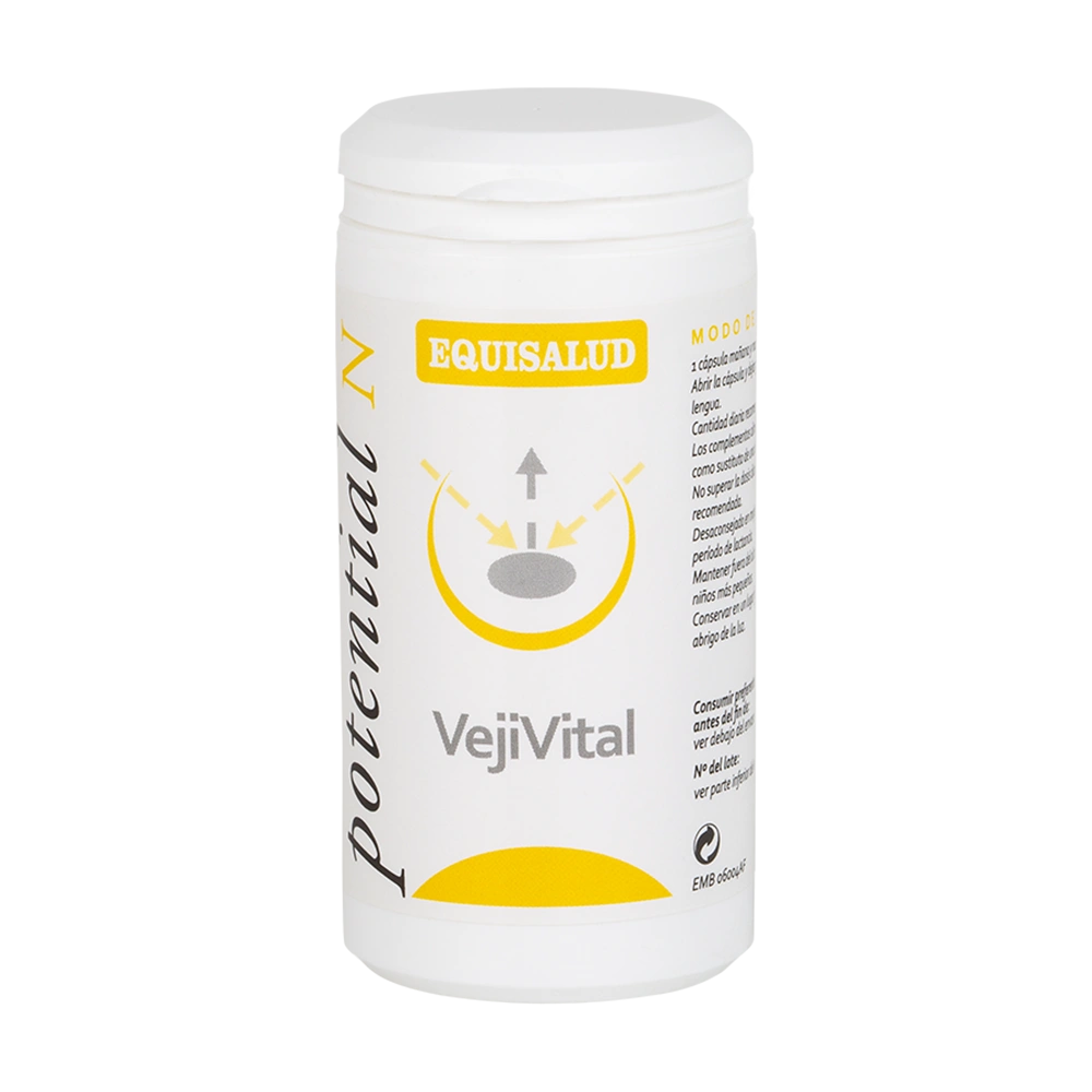 VejiVital bote de 60 cápsulas de la línea Micronutrición Funcional, producto de Laboratorios Equisalud