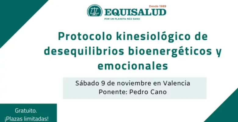 Formación en Valencia "Protocolo kinesiológico de desequilibrios bioenergéticos y emocionales" en noviembre