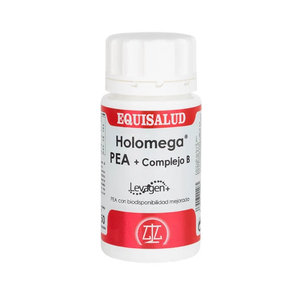 Holomega PEA + complejo B 50 cápsulas