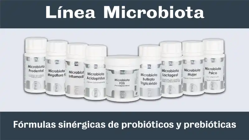 Microbiota, fórmulas sinérgicas de mezclas de probióticos y prebióticos