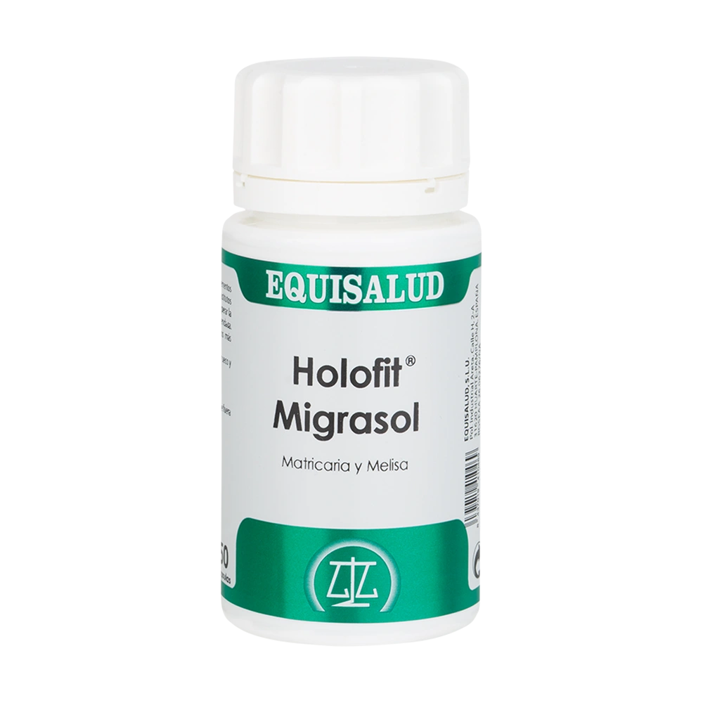 Holofit Migrasol bote de 50 cápsulas producto de Laboratorios Equisalud