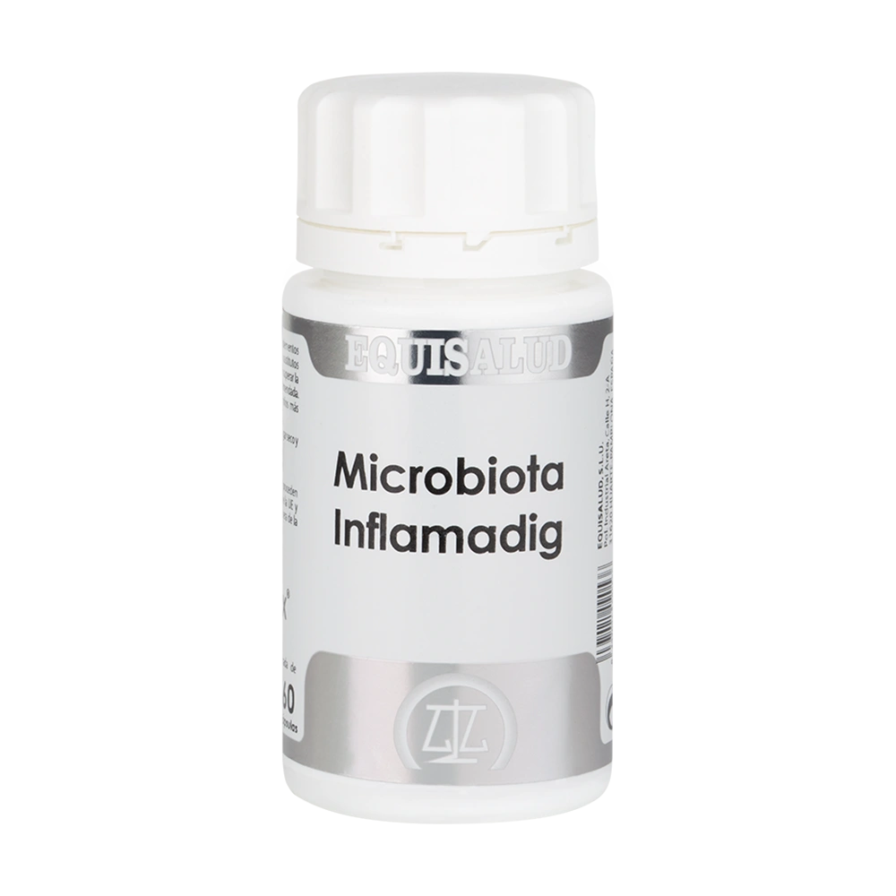 Microbiota Inflamading envase de 60 cápsulas de la línea Microbiota, producto de Laboratorios Equisalud