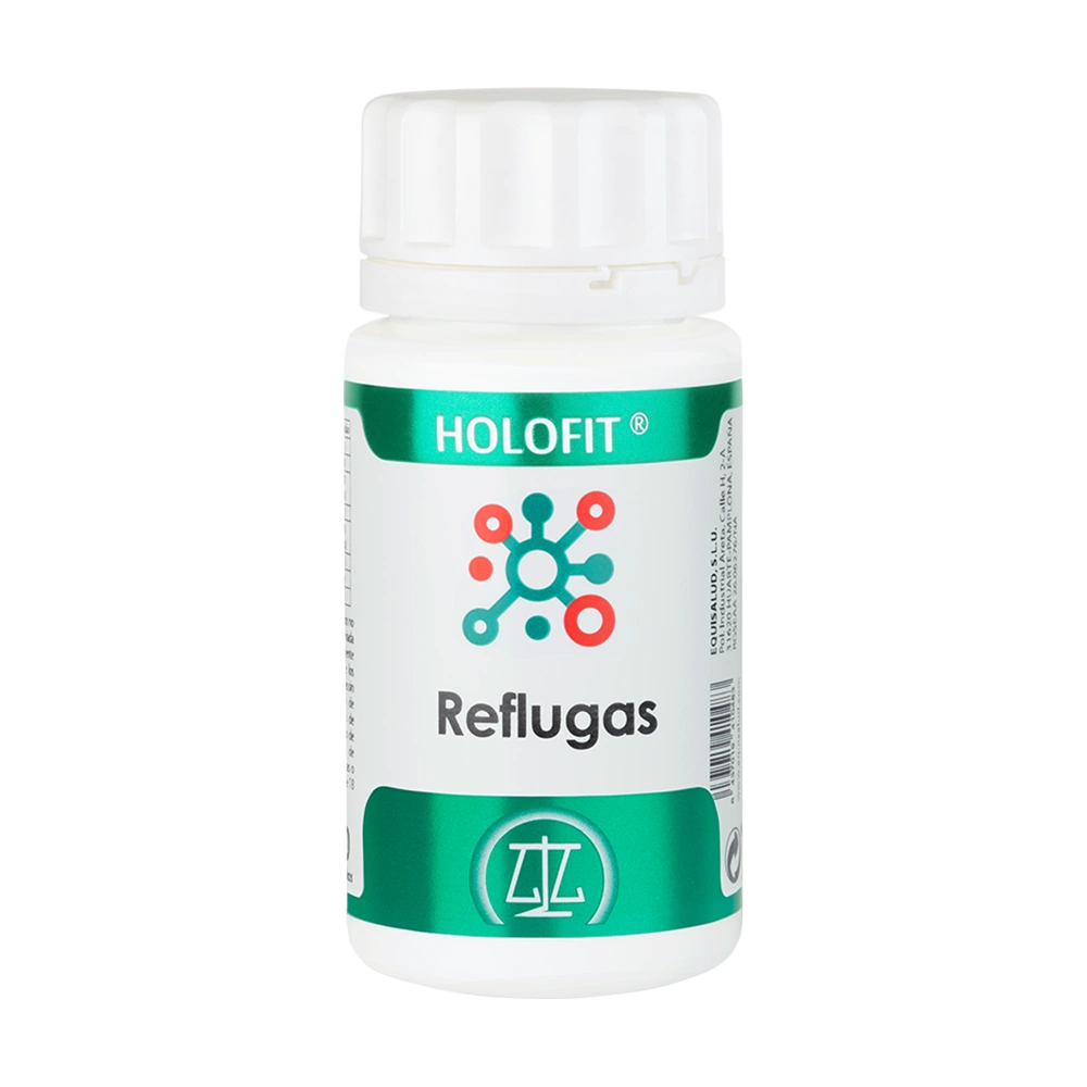 Holofit Reflugas bote de 50 cápsulas de la línea Holofit, producto de Laboratorios Equisalud