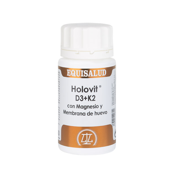 Holovit D3+K2 con Magnesio y Membrana de huevo 50 cápsulas