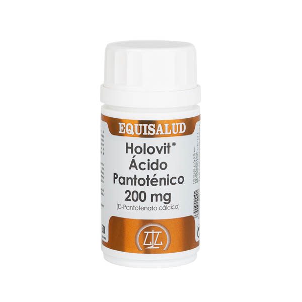 Holovit Ácido Pantoténico 200 mg (D-Pantotenato cálcico) 50 cápsulas