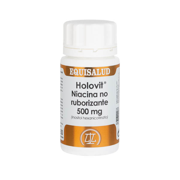 Holovit Niacina no ruborizante 500 mg (Inositol hexanicotinato) 50 cápsulas