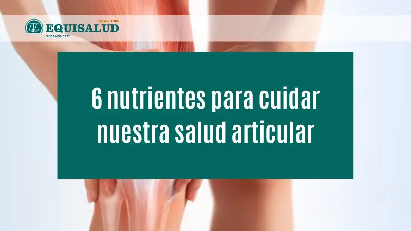 6 nutrientes para cuidar nuestra salud articular