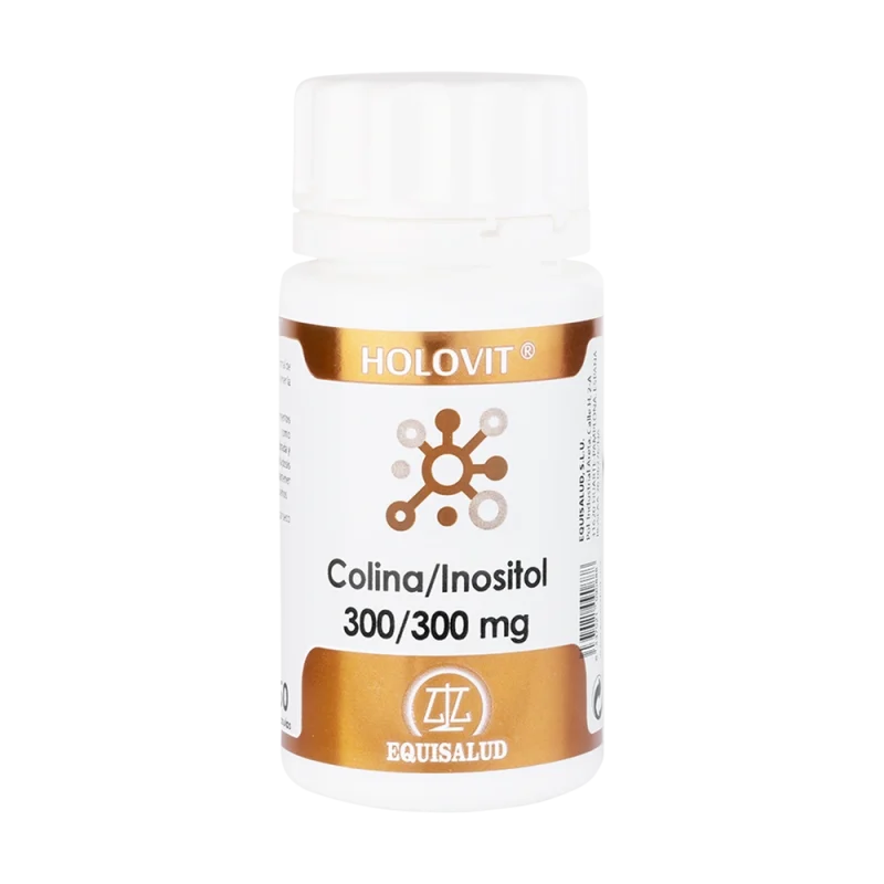 Holovit Colina Inositol bote de 50 cápsulas de la línea Holovit, producto de Laboratorios Equisalud