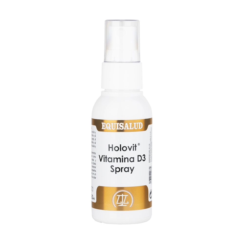 Holovit Vitamina D3 espray bote de 50 mililitros de la línea Holovit, producto de Laboratorios Equisalud