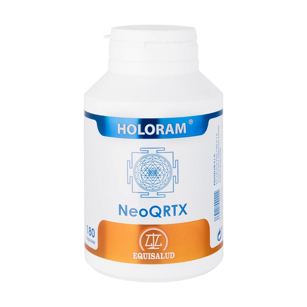 Holoram NeoQRTXbote de 180 cápsulas de la línea Holoram, producto de Laboratorios Equisalud