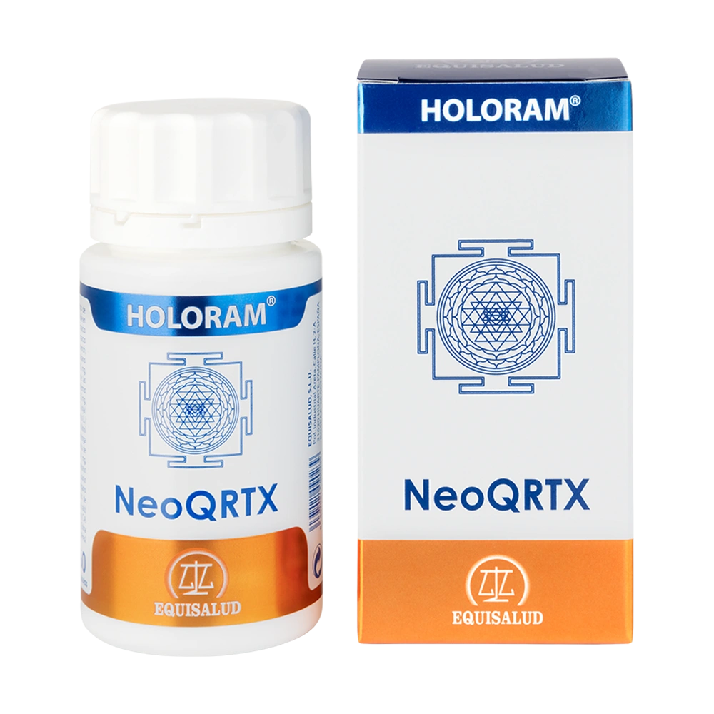 Holoram NeoQRTXbote de 60 cápsulas de la línea Holoram, producto de Laboratorios Equisalud