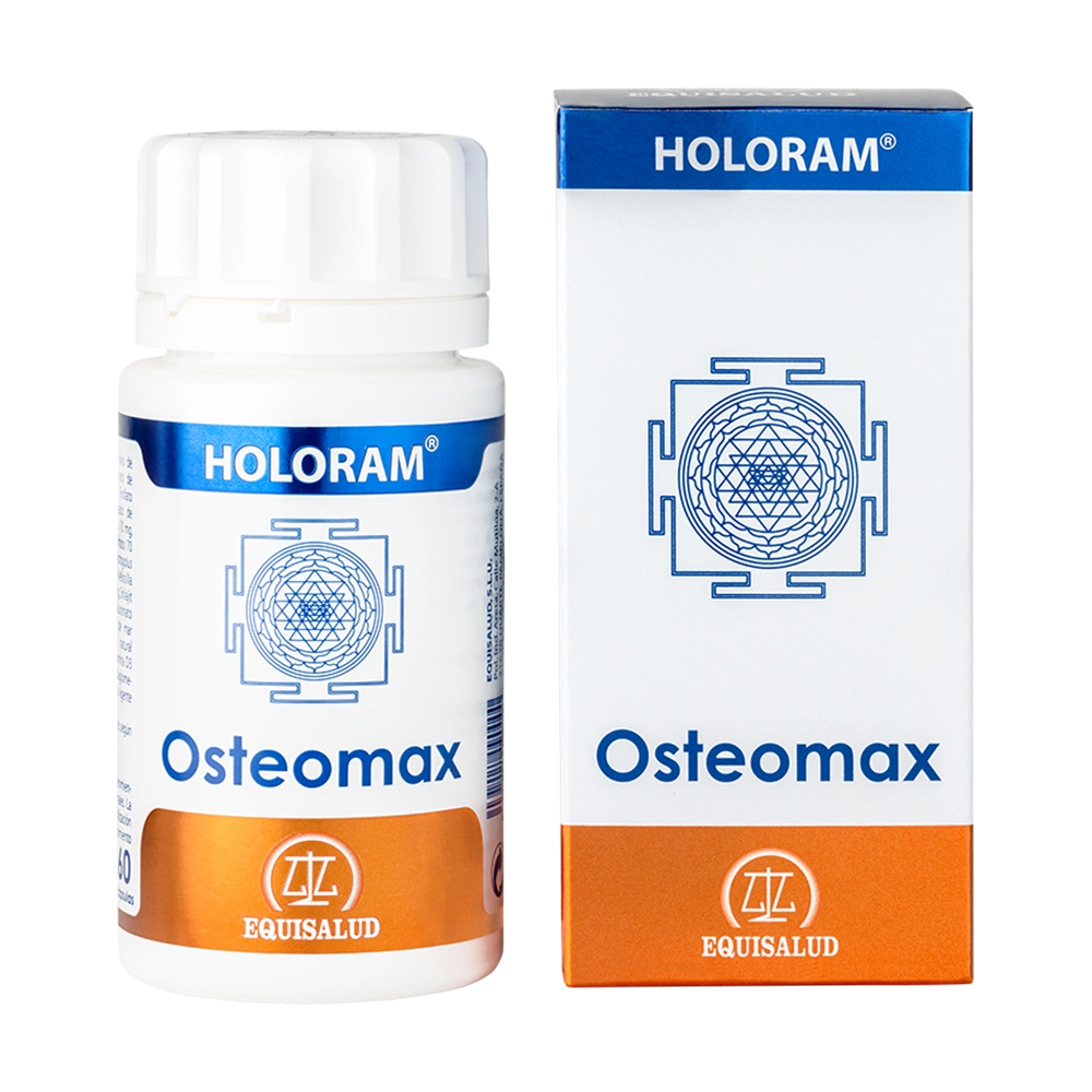 HoloRam Ostomax bote de 60 cápsulas de la línea HoloRam, producto de Laboratorios Equisalud