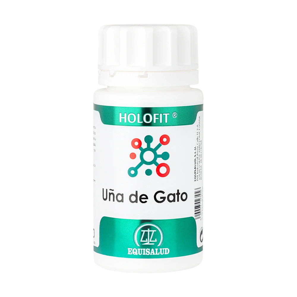 Holofit Uña de gato bote de 50 cápsulas de la línea Holofit, producto de Laboratorios Equisalud