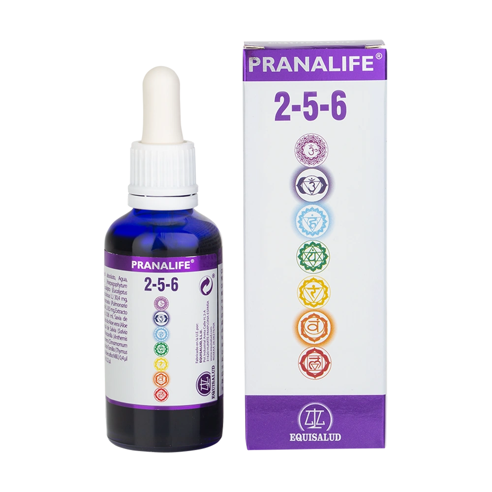 Pranalife 2-5-6 envase de 50 mililitros de la línea Pranalife, producto de Laboratorios Equisalud