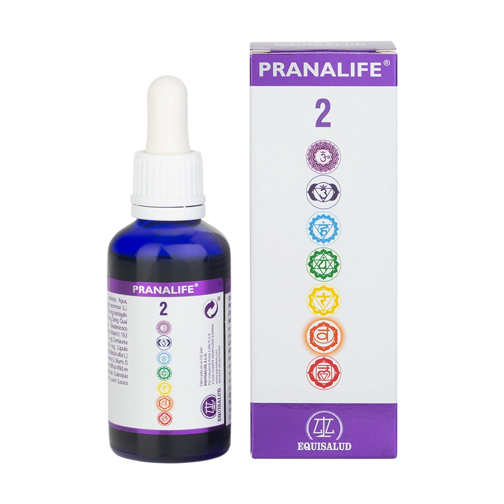 Pranalife 2 envase de 50 mililitros de la línea Pranalife, producto de Laboratorios Equisalud