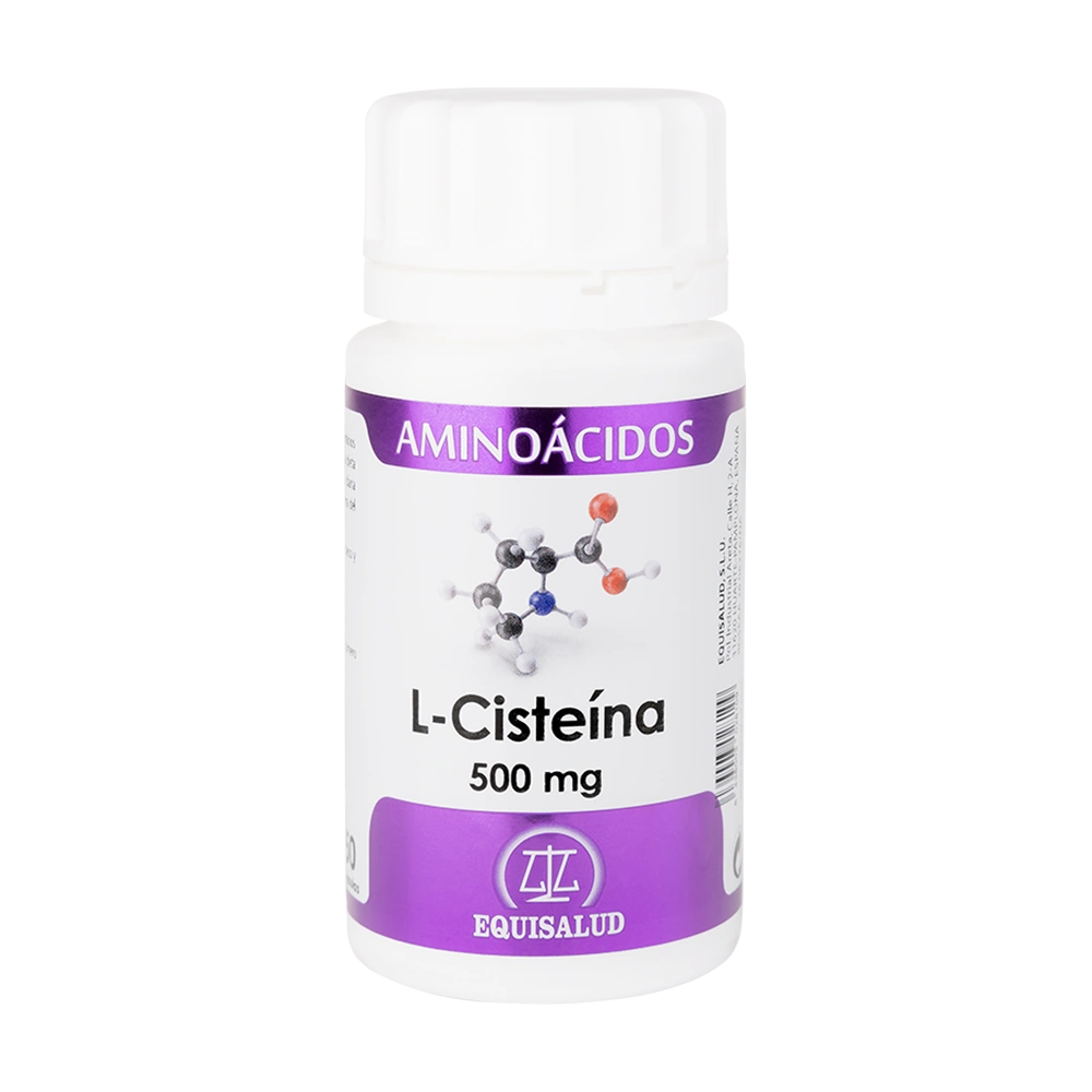 L-Cisteina bote de 50 cápsulas de la línea Aminoácidos. Producto de Laboratorios Equisalud