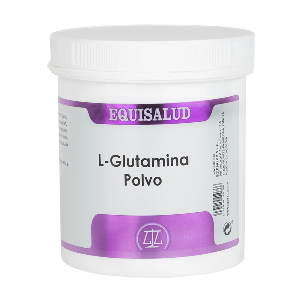 L-Glutamina bote de 250 gramos de producto en polvo de la línea Aminoácidos, producto de Laboratorios Equisalud