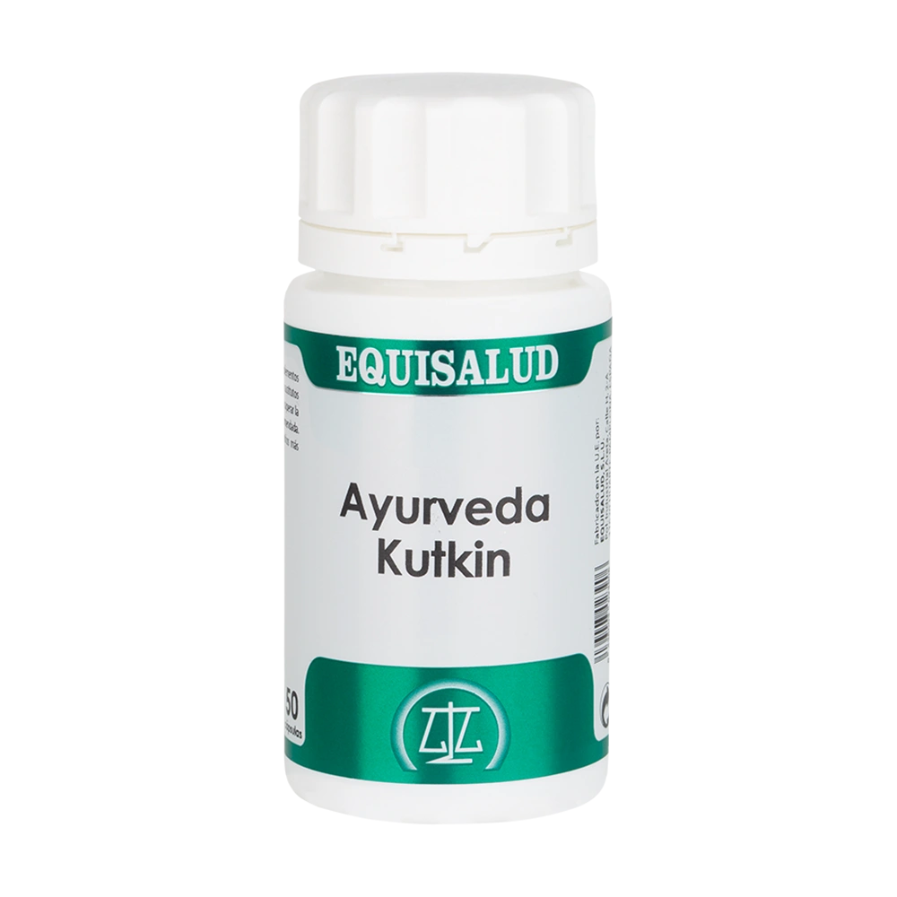 Ayurveda Kutkin bote de 50 cápsulas de la línea Ayurveda, producto de Laboratorios Equisalud