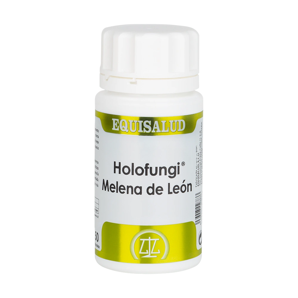 Holofungi Melena de león bote de 50 perlas de la línea Holofungi, producto de Laboratorios Equisalud