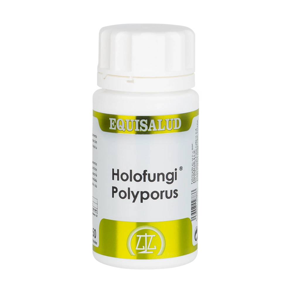 Holofungi Polyporus bote de 50 cápsulas de la línea Holofungi, producto de Laboratorios Equisalud