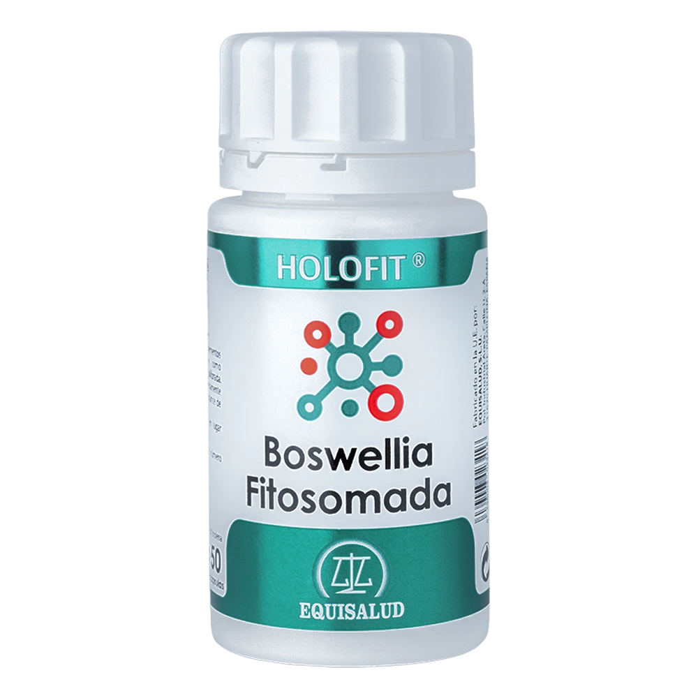 Holofit Boswellia Fitosomada bote de 50 cápsulas de producto de la línea Holofit. Producto de Laboratorios Equisalud.